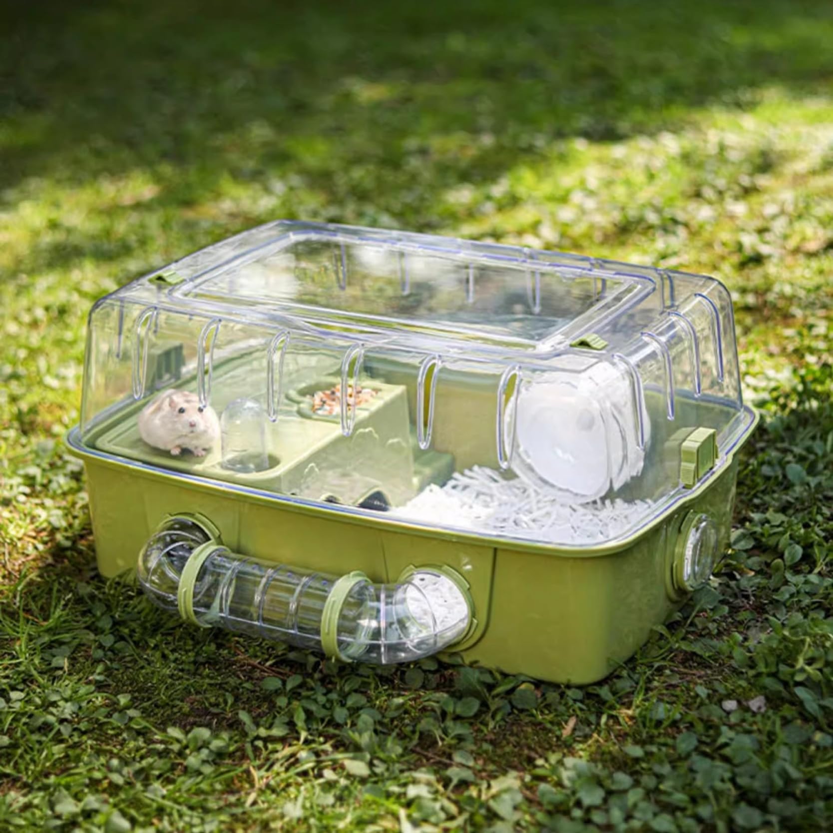 Amazon | ハムスターケージ 小動物用ケージ 透明 アクリル DIY可能 ABS